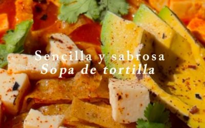 Sencilla y sabrosa sopa de tortilla